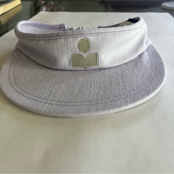 NWT Isabel Marant Women’s Tyry Visor Lilac Light Purple Hat Cotton One Size main image 7